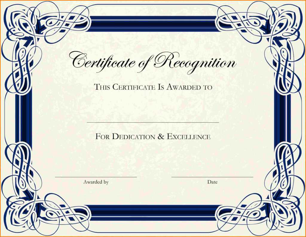 Free Printable Certificate Border Templates Sample Of Regarding