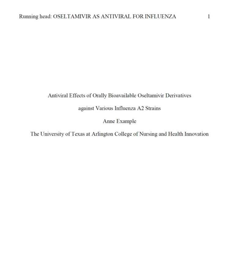 Formatting Title Page Apa Guide Based On The 6Th Edition In Apa