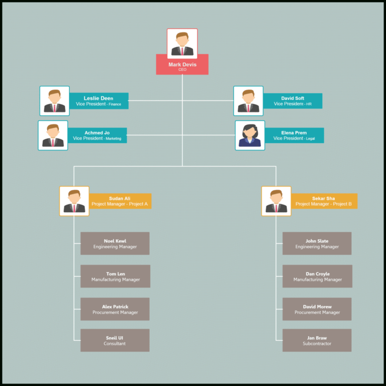 Free Blank Organizational Chart Template Atlantaauctionco