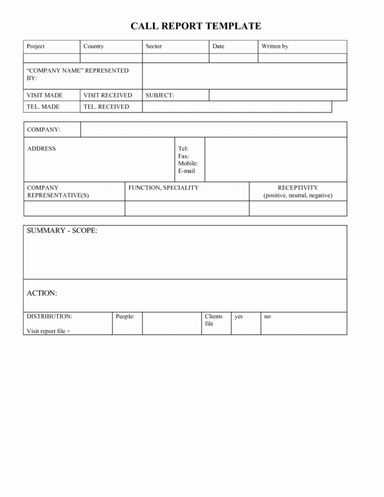 008 Sample Sales Call Reports Picture Of Report Template For Sales Rep ...