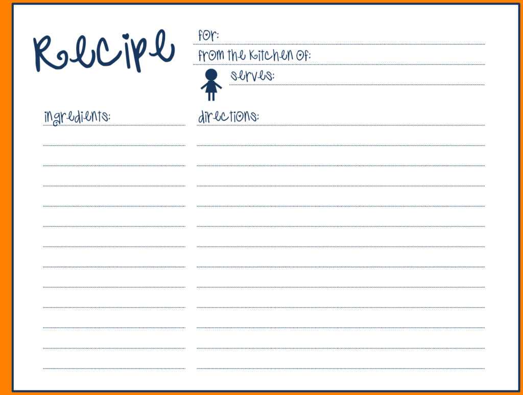 014 Recipe Template For Word Blank Card Simple Fillable within Full ...