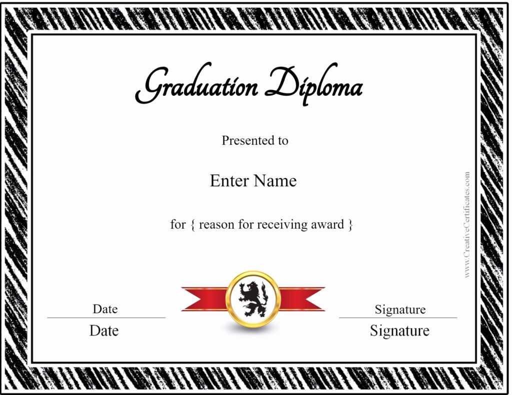 022 Free Printable Diploma Template Best Of Graduation With Free ...