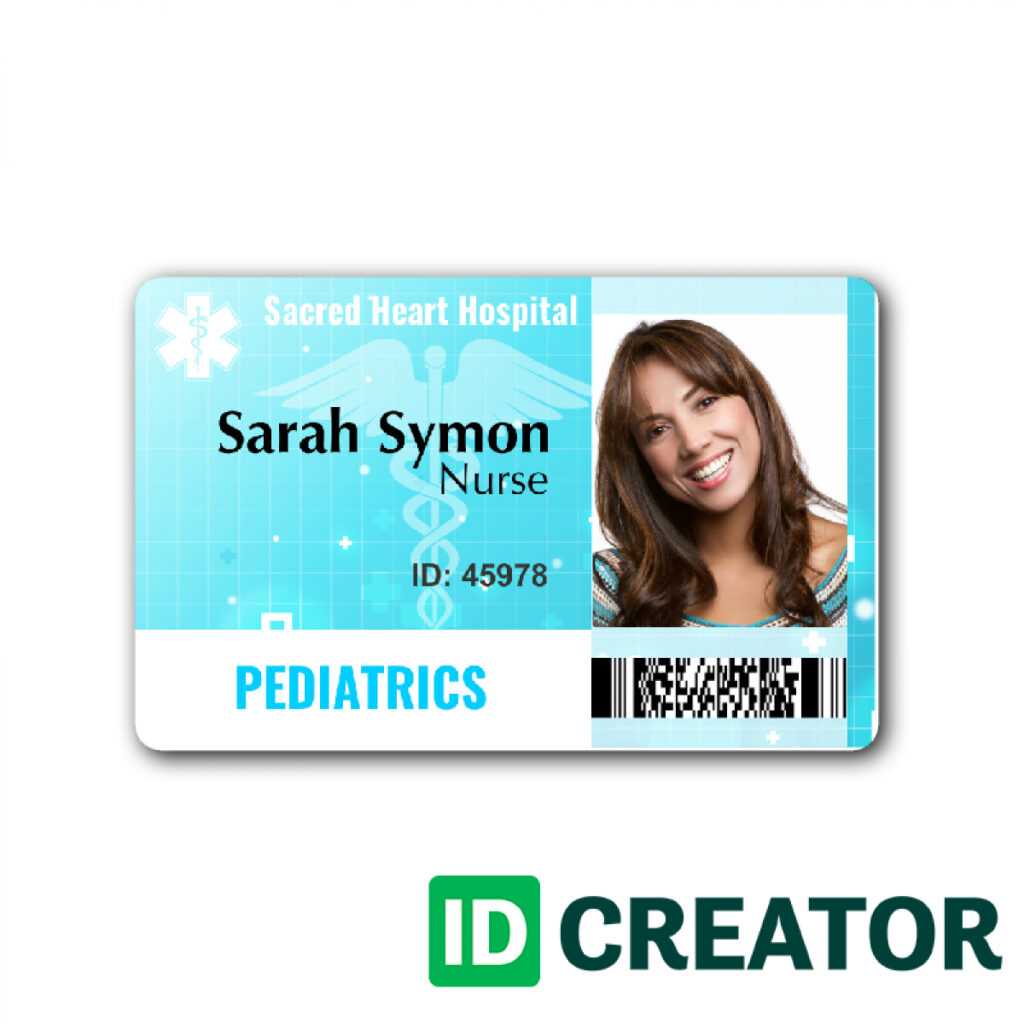 023 Sample Hospital Id Card Template Free Download On