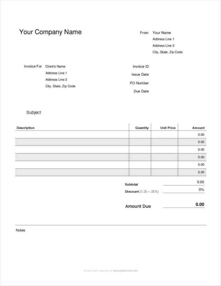 Pay Stub Template Word Document