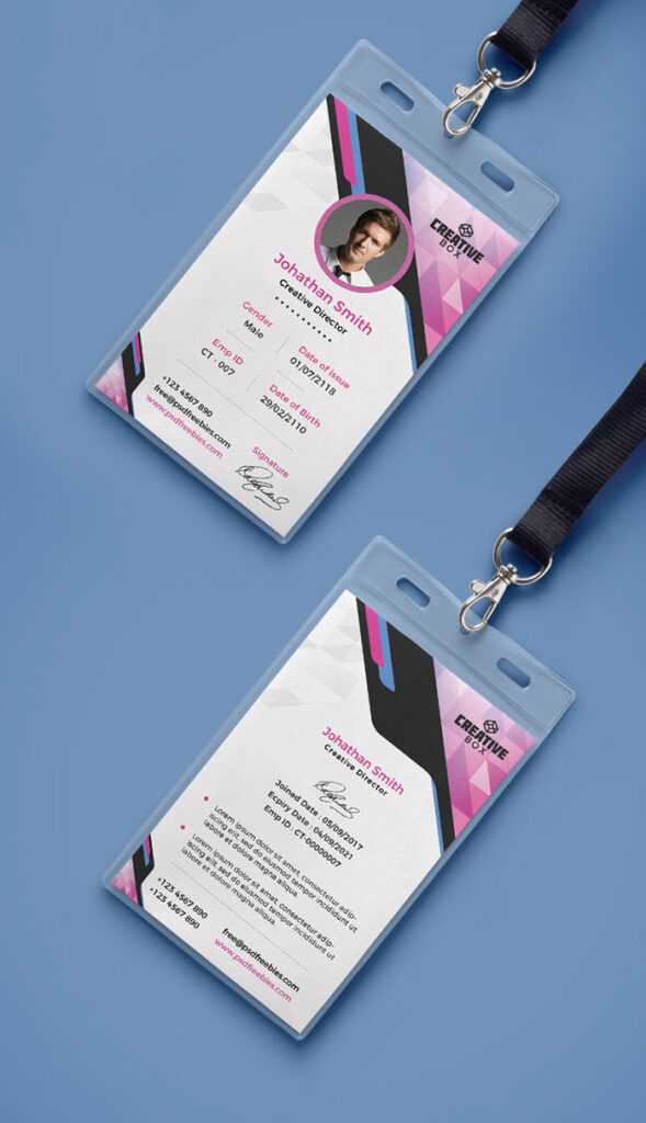 30+ Best Id Card And Lanyard Templates 2019 (Psd, Vector Intended For ...