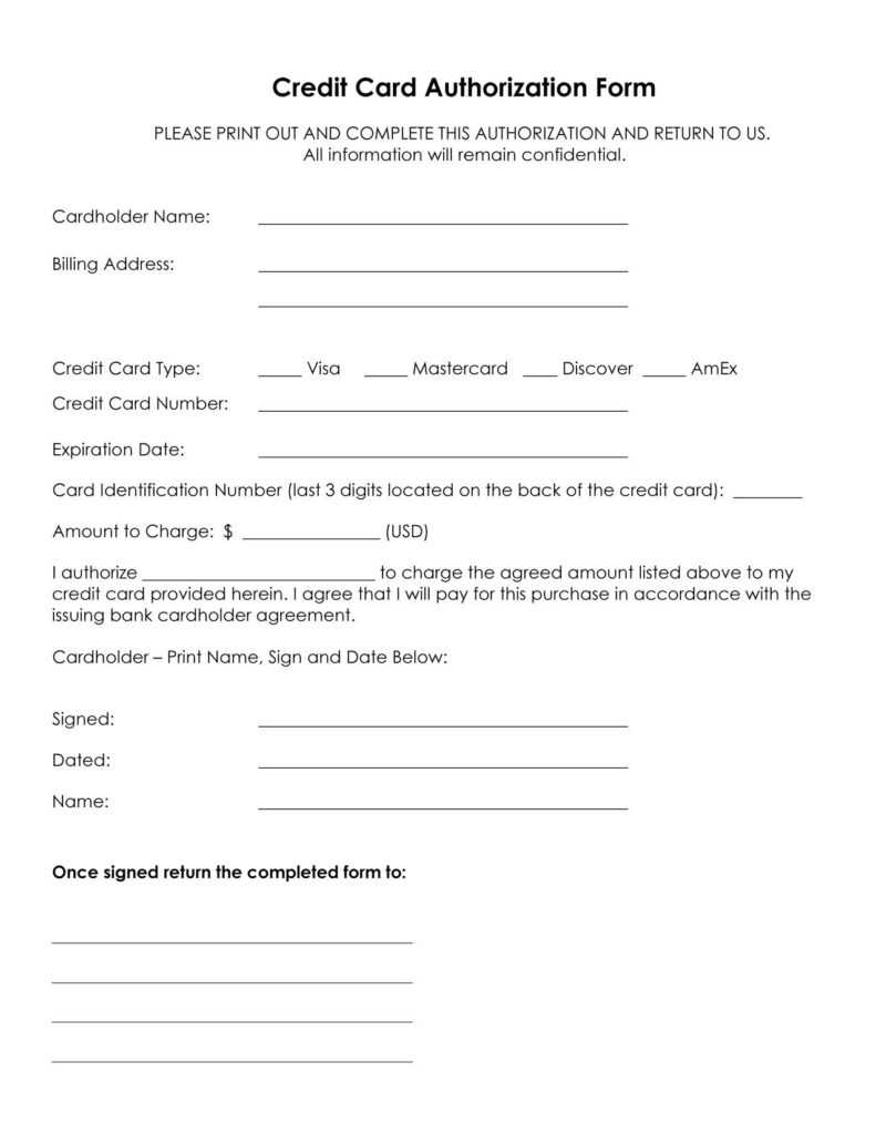 33+ Credit Card Authorization Form Template Download (Pdf, Word) inside ...