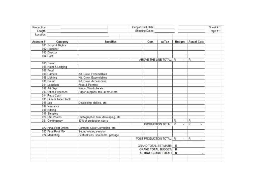 Sound Report Template