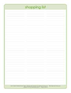 40+ Printable Grocery List Templates (Shopping List) ᐅ intended for ...