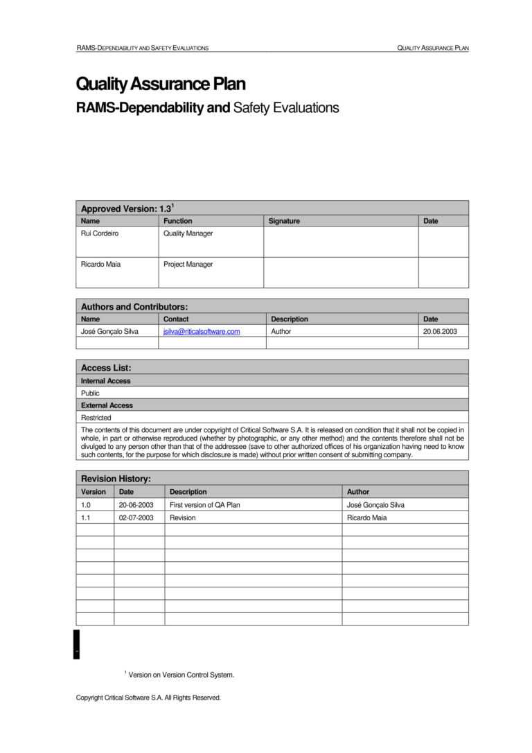 9+ Software Quality Assurance Plan Examples Pdf Examples Throughout