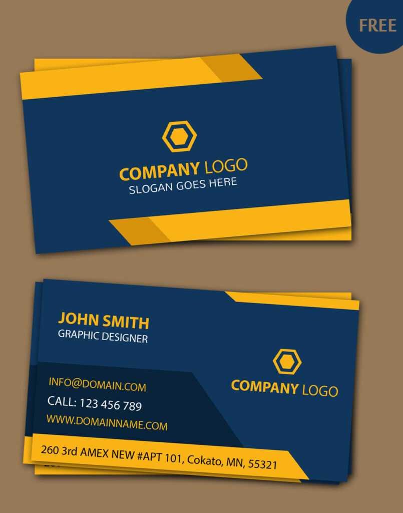 calling card free template download