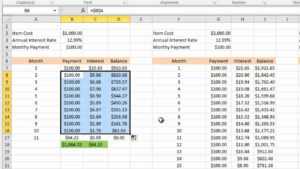 Calculating Credit Card Payments In Excel 2010 For Credit Card Interest ...