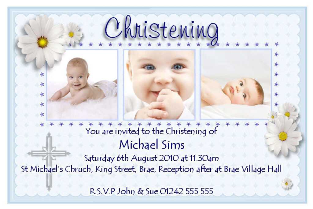 Christening Invitation Cards : Christening Invitation Cards Throughout ...