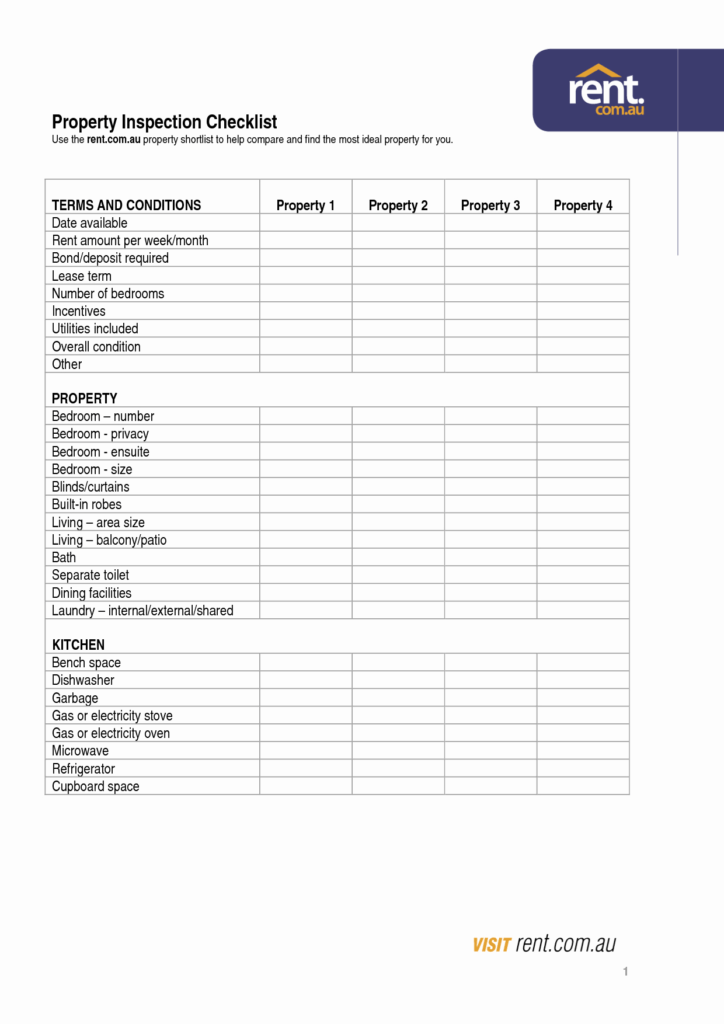 Commercial Property Inspection Report Template