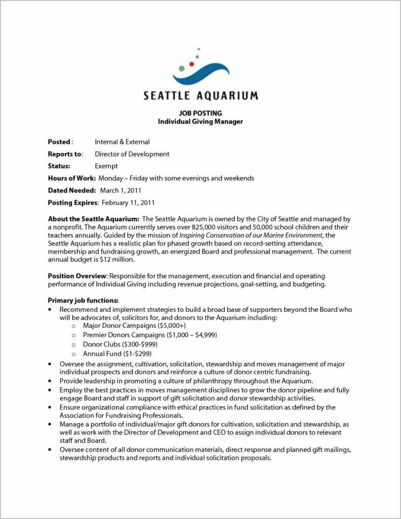 resume for internal job posting example