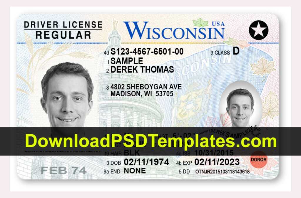 fake drivers license template free online