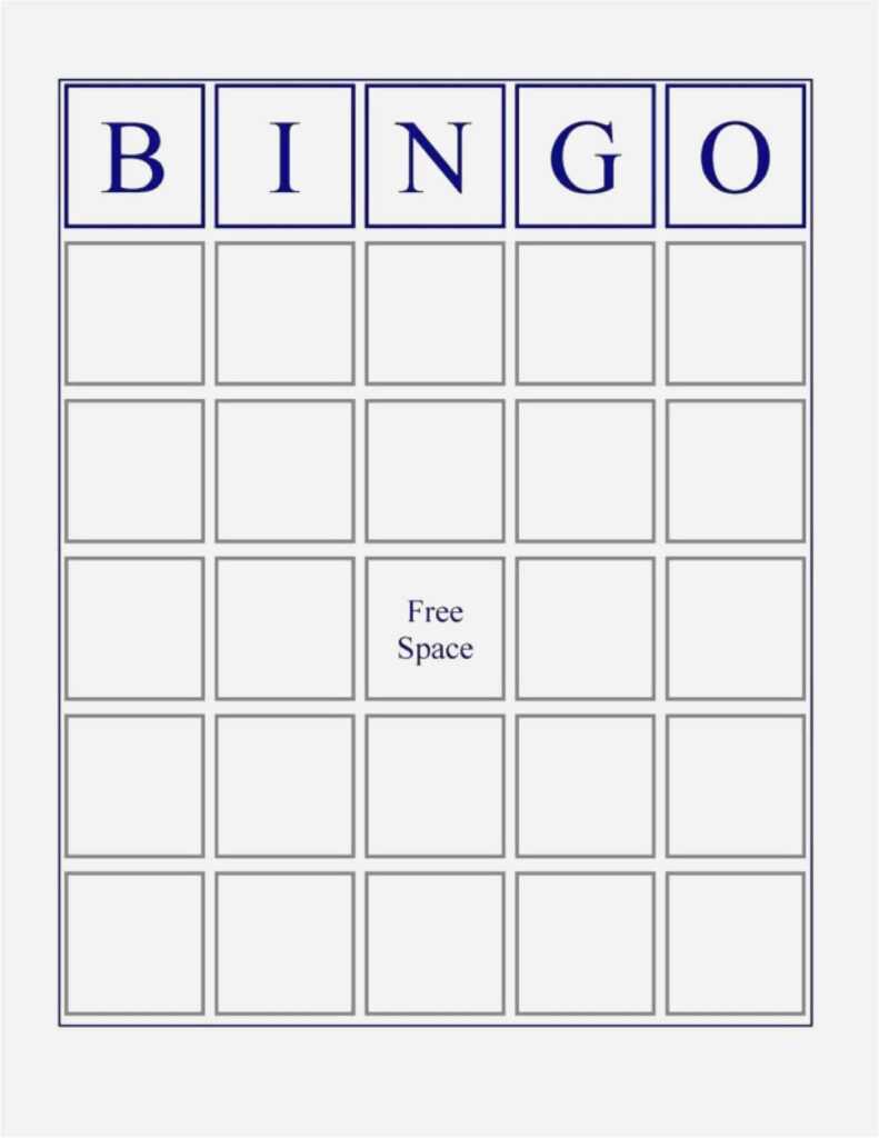 Free Collection Blank Bingo Card Template Microsoft Word With Blank ...
