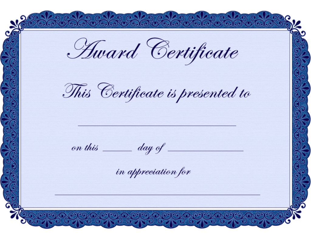 Free Printable Award Certificate Borders | Award Within Free Funny ...