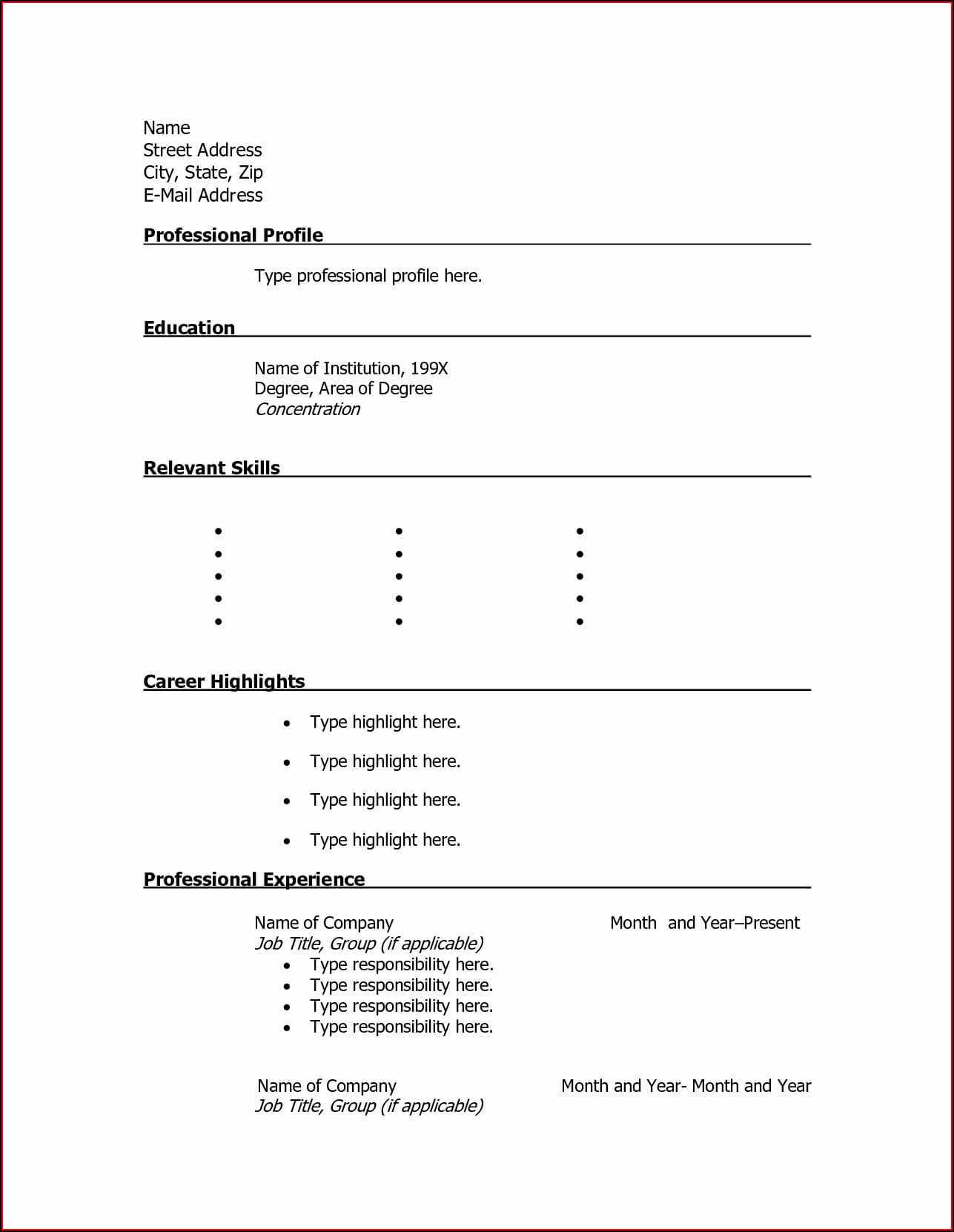 Free Printable Creative Resume Templates Microsoft Word With Regard To