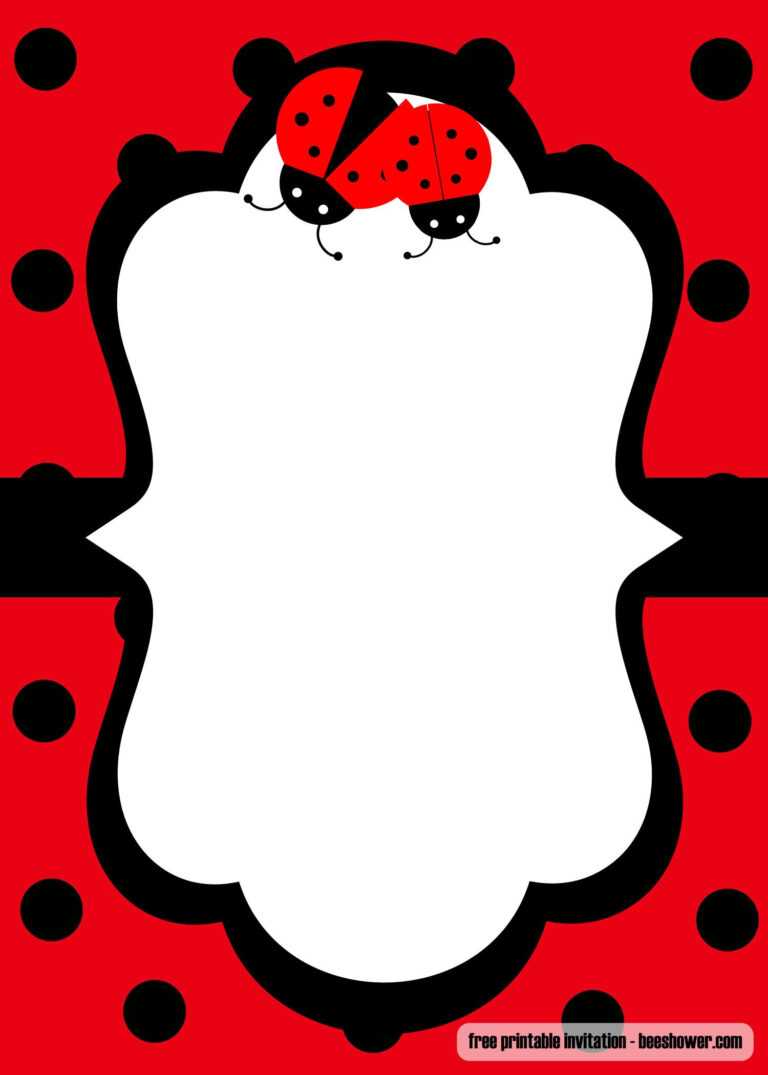 Blank Ladybug Template