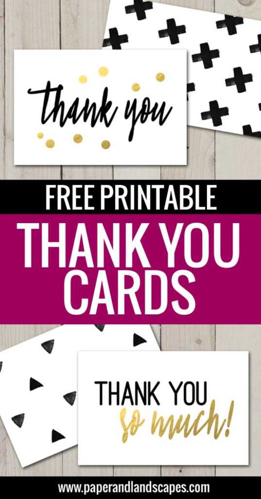 Free Printable Thank You Cards | Freebies | Printable Thank in Free ...