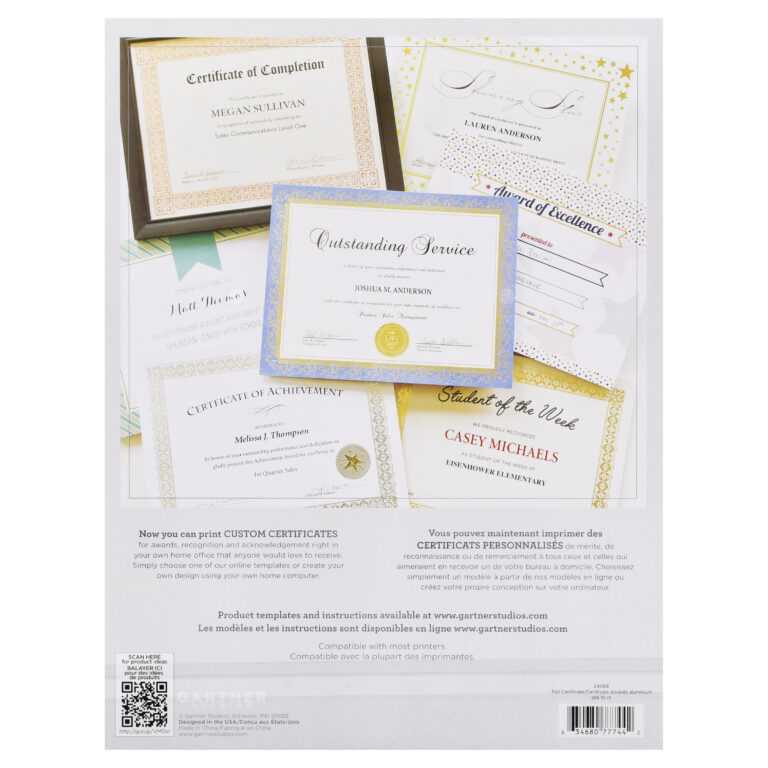 Gartnerstudios Certificates Templates