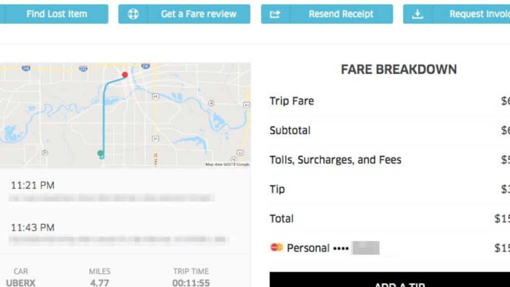 How To Find Your Uber Receipt For Any Trip - Ridester with Fake Credit Card...