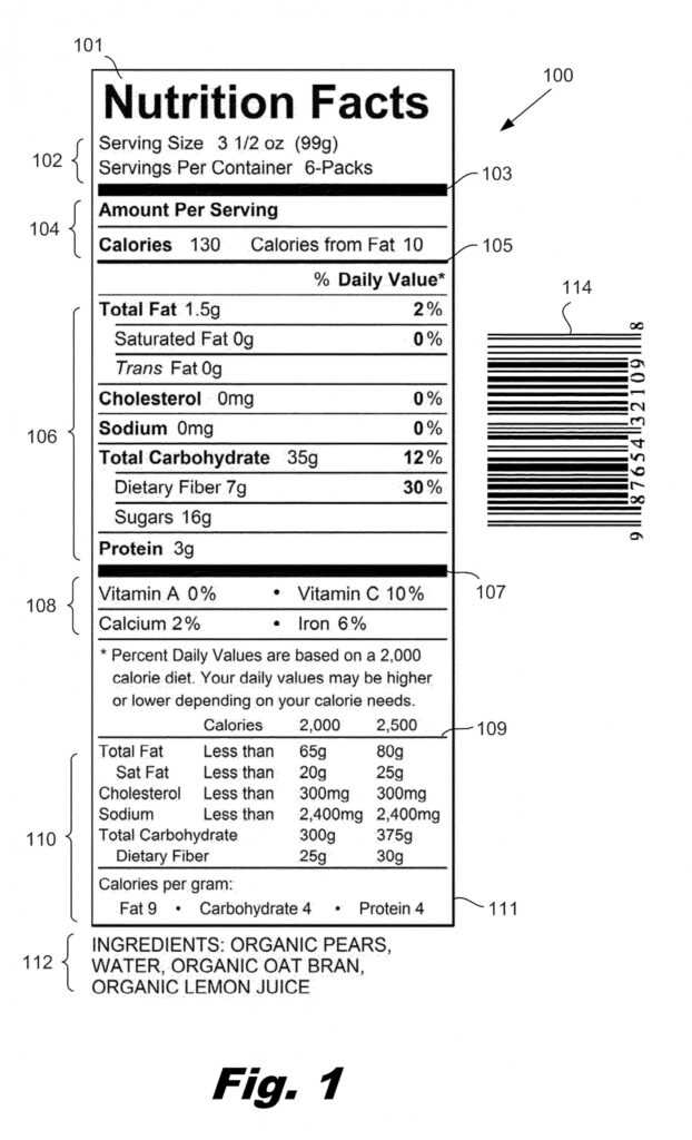 Images Of Blank Cereal Nutrition Label Template Download With Regard To ...