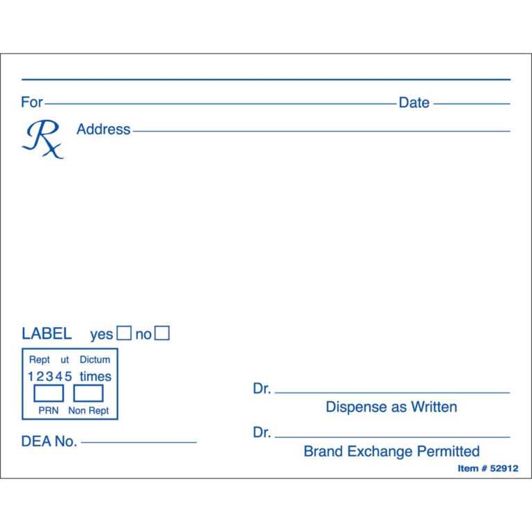 Free Medical Prescription Format Download In 2019 Throughout Doctors Prescription Template 5531