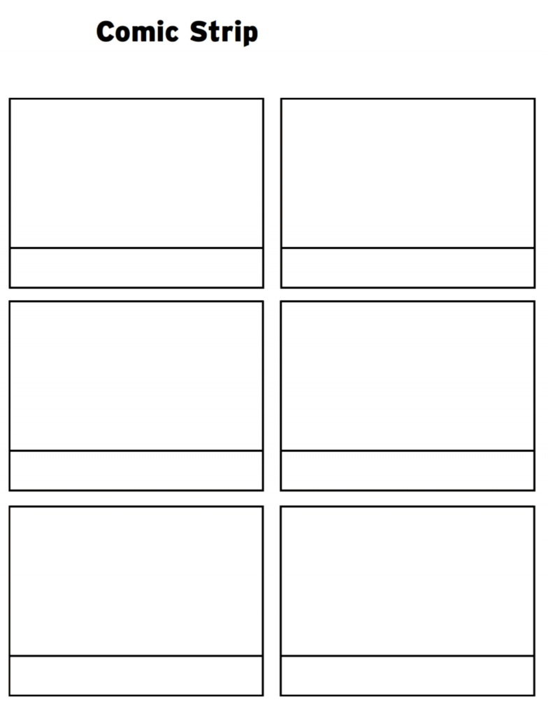 Printable Comic Strip Template Pdf Word Pages | Printable Within ...