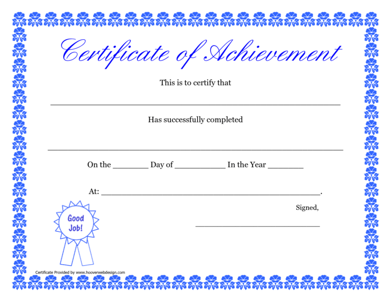 Printable Hard Work Certificates Kids | Printable in Free Printable ...