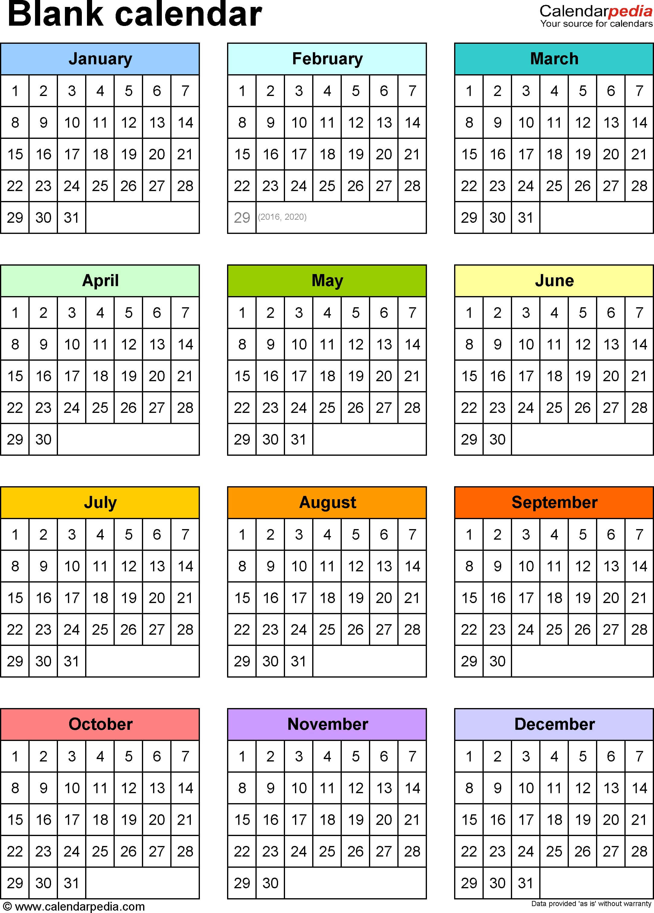 Printable Month At A Glance Blank Calendar – 2018 Calendar Throughout Month At A Glance Blank Calendar Template