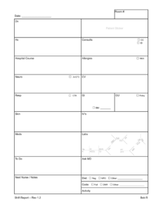 Sbar Nursing Report Sheet Template | Photos Images Ideas For Nurse ...