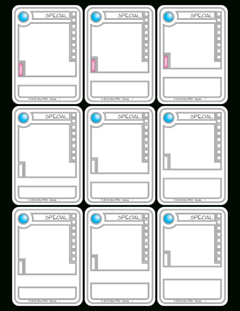 Trading Card Game Template Inside Superhero Trading Card Template