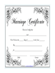 Www Marriage Certificate – Fill Online, Printable, Fillable In Blank ...